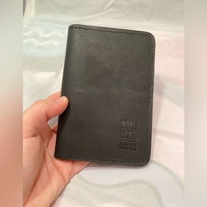 EUC Portland Leather Goods Black Passport Holder